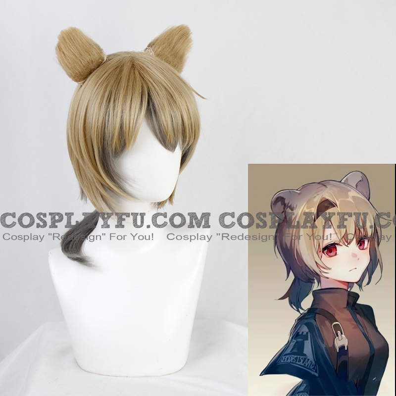 Absinthe Wig (Medium Blonde, with Ears) from Arknights