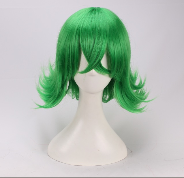 Terrible Tornado Cosplay Costume Wig (Short Green) from One Punch Man