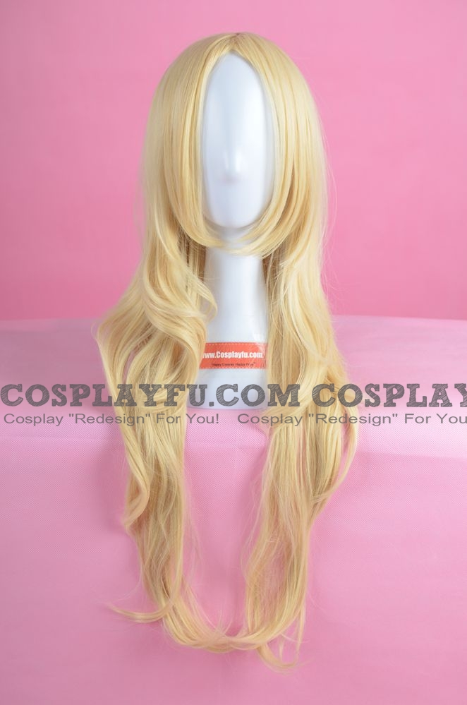 Sylvanas Windrunner Cosplay Costume Wig (Long Curly Blonde) from World of Warcraft