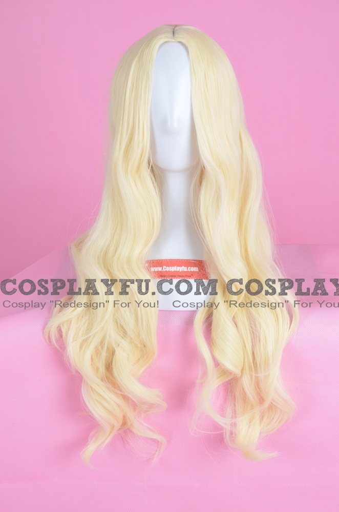 Teresa Cosplay Costume Wig (Long Curly Blonde) from Claymore