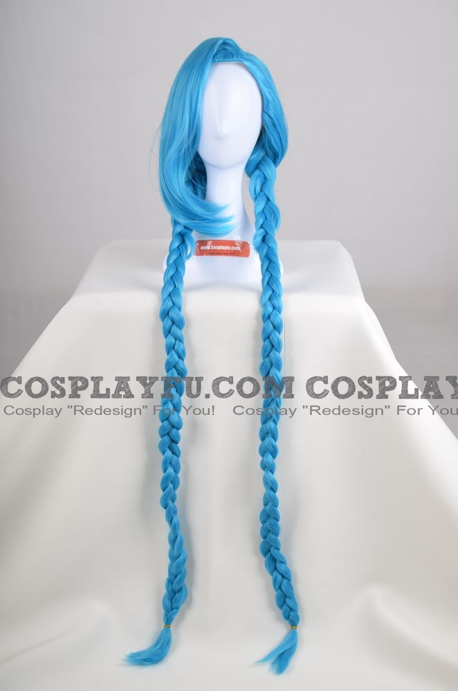 Jinx Wig (Blue) from League of Legends