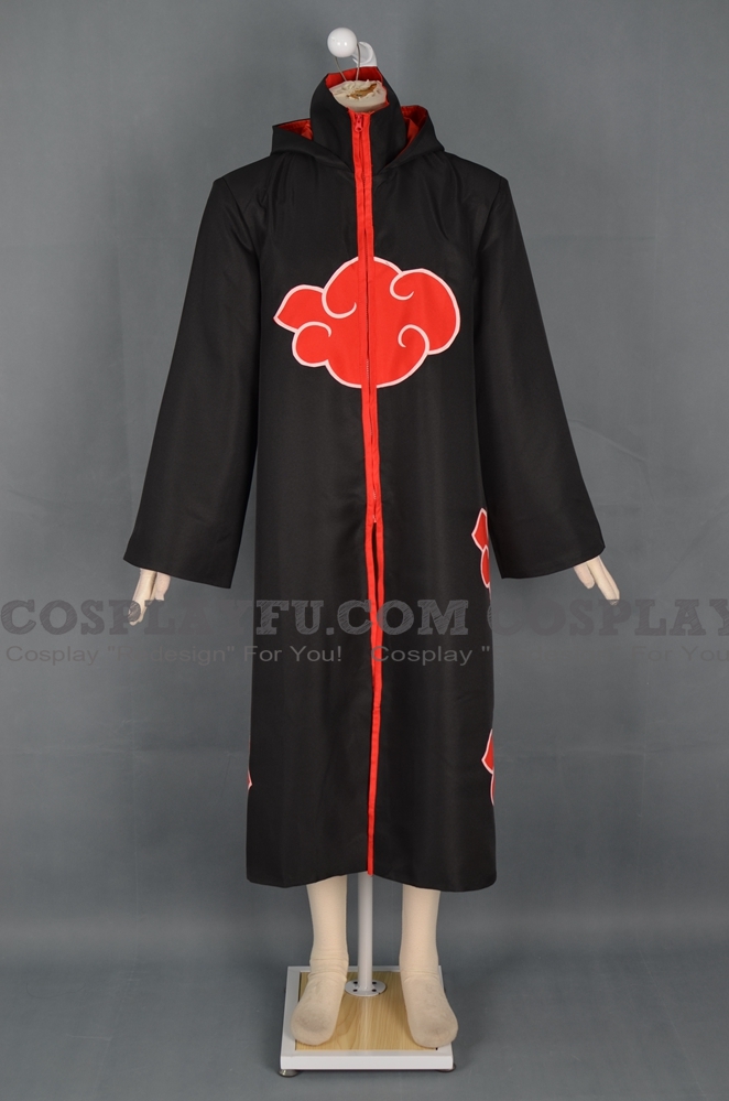 Akatsuki Cosplay De  Shippuuden Costume (with Hood)