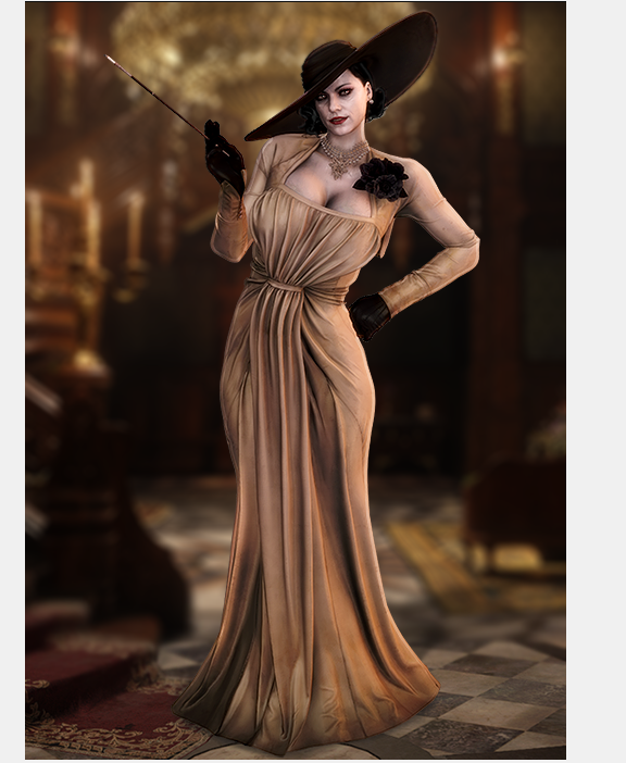 Alcina Dimitrescu Cosplay Costume from Resident Evil