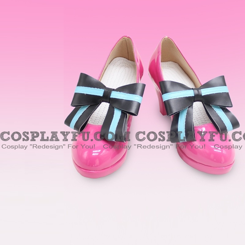Cosplay Lolita Hot Rosa with Ribbon Scarpe (623)