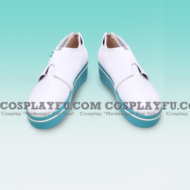 Cosplay White Green Shoes (844)