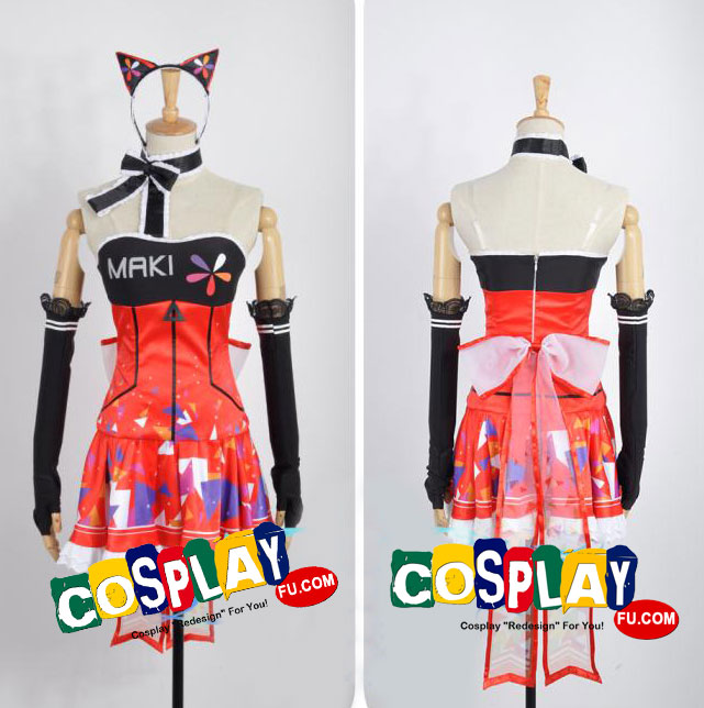 Custom Maki Cosplay Costume (Cyber, Idolized) from Love Live ...