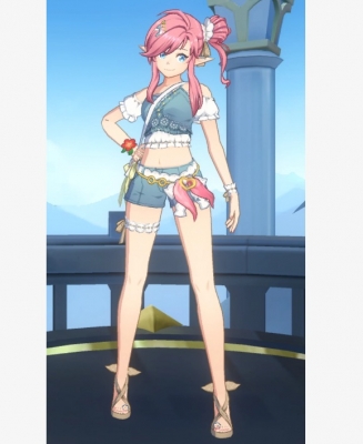 The Lord of Heroes Lyn Blake Costume (Blu, Casual)