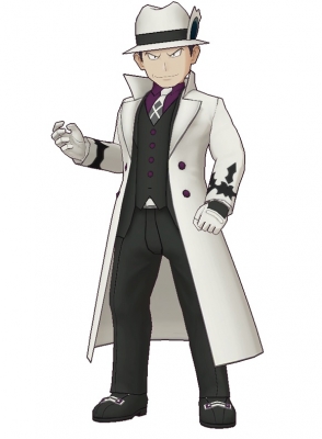 Pokemon Giovanni Disfraz (Masters, White)