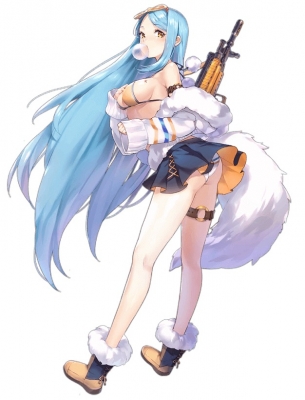 FF M249SAW Cosplay Costume (Arctic Fox) from Girls' Frontline