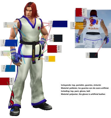 Hwoarang Cosplay Costume from Tekken 4
