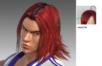 Hwoarang Wig from Tekken 4