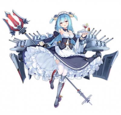 Azur Lane Neptune Kostüme (Maid)
