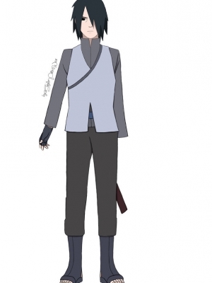 Boruto Sasuke Uchiwa Costume (Gris)