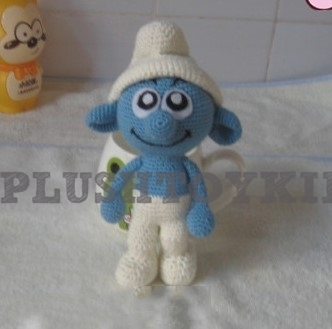 Blue Winslow Amigurumi Doll from The Smurfs