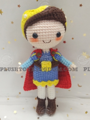 Prince Charming Amigurumi Doll from Snow White and the Seven Dwarfs