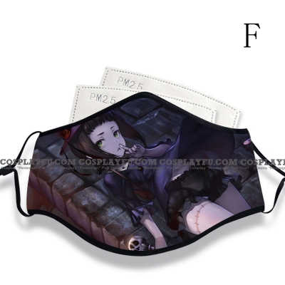 Rita Face Mask for Adults (Cotton, Washable, Reusable) with Pocket with Nose Wire (7th) from Rage of Bahamut