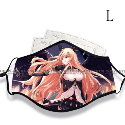 Dark Angel Olivia Face Mask for Adults (Cotton, Washable, Reusable) with Pocket with Nose Wire (13rd) from Rage of Bahamut