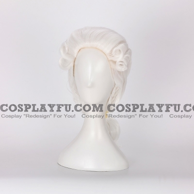 Identity V Joseph Desaulniers Perruque (5th, Medium Curly White)