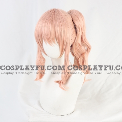 Akiyama Mizuki Wig (Long Curly Pink, Pony Tail) from Project Sekai: Colorful Stage! feat. Hatsune Miku