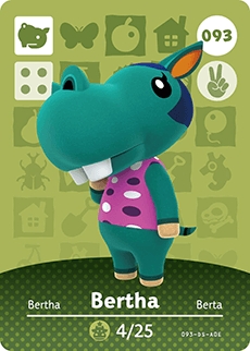 동물의 숲 Bertha(Animal Crossing)