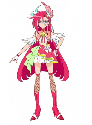 Серия Pretty Cure Takizawa Asuka Костюм (Tropical Rouge! Precure Snow Princess and The Miracle Ring!)