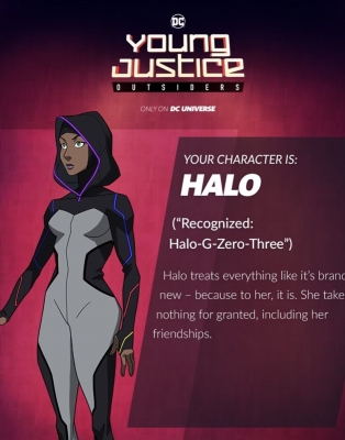 Halo Plush from Young Justice Outsiders