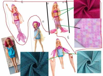 Merliah Cosplay Costume (Mermaid) from Barbie