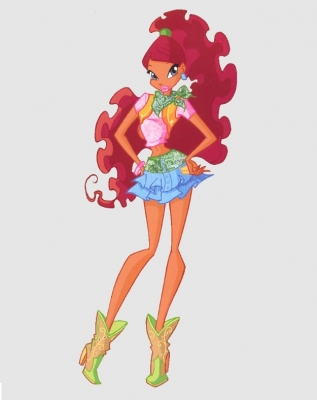 Aisha Cosplay Costume (Season 4, Cowgirl) from Winx Club