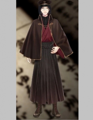 Shellin Burgundy (NIJISANJI, Meiji-Taisho) Cosplay Costume from Virtual YouTuber vtuber