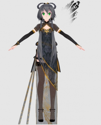 Luo Tianyi Cosplay Costume (Black) from Vocaloid