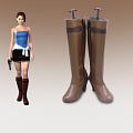 Resident Evil Jill Valentine Sapatos (Brown Boots)