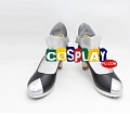 Cosplay Black Grey Silver Shoes (493)