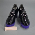 Cosplay Lolita Heart Black Purple Shoes (3381)