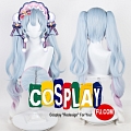 Cosplay Lungo Curly Grigio Twin Pony Tails Parrucca (894)