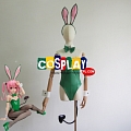 To Love Ru Lala Satalin Deviluke Kostüme (Green Bunny Girl)