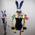 Neptune (Bunny Girl) Cosplay Costume from Hyperdimension Neptunia