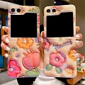 Z Flip 5 Love Star Flowers Telefone Case for Samsung Galaxy Z Flip 5 Cosplay