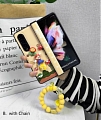 Z Fold 5 Cartoon 3D Gamer Boy Телефон Case for Samsung Galaxy Z Fold 2 3 4 5 with Chain Косплей