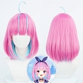 Minato Aqua Wig (Hololive, Short, Mixed Pink Blue, Bob) from Virtual YouTuber vtuber