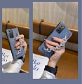 Z Fold 5 Korean Glitters Elegant Azul Telefone Case for Samsung Galaxy Z Fold 2 3 4 5 with Glitters Chain Cosplay