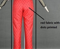 Ghoulia Yelps Pants Fabric (With Dots) from Monster High