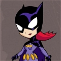 Batman Batgirl Traje (Purple Version)