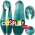 Cosplay Long Green Mixed White Striaght Wig (18486)