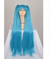 Cosplay Longue bleu Twin Pony Tails Perruque (18588)