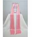 Cosplay Lungo Mixed Rosa Bianco Twin Pony Tails Parrucca (20694)