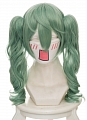 Cosplay Medium Curly Green Twin Pony Tails Wig (44536)