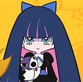 Panty and Stocking with Garterbelt Stocking Anarchy Peruca