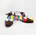 Cosplay Short Brown White Shoes (767)