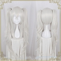 Long Twin Pony Tails White Wig (3063)