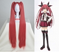 Long Twin Pony Tails Red Wig (3028)